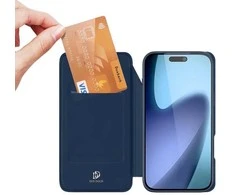 Dėklas DUX DUCIS wallet case SKIN PRO for IPHONE 17 AIR mėlynas