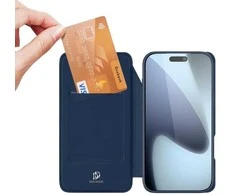 DUX DUCIS piniginės dėklas SKIN PRO, skirtas IPHONE 17 PRO MAX, mėlynas