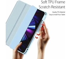 Dėklas Dux Ducis Toby Samsung X810/X816 Tab S9 Plus/X610/X616 Tab S9 FE Plus mėlynas