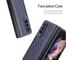 Dux Ducis Venice dėklas skirtas Samsung Z Fold 4 5G, mėlynas