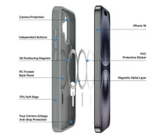 Dėklas Dux Ducis Yind Apple iPhone 16 juodas