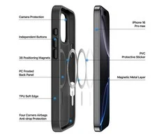 Dėklas Dux Ducis Yind Apple iPhone 16 Pro Max juodas
