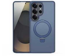 Dėklas Dux Ducis Yind Magnetic Stand Samsung S948 S26 Ultra tamsiai mėlynas