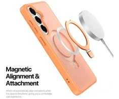 Dėklas Dux Ducis Yind Magnetic Stand Samsung S942 S26 oranžinis