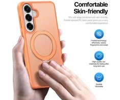 Dėklas Dux Ducis Yind Magnetic Stand Samsung S942 S26 oranžinis