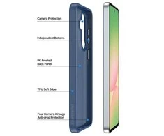Dėklas Dux Ducis Yind Samsung A576 A57 5G tamsiai mėlynas