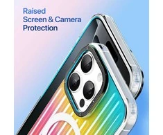 Dėklas Dux Ducis Zest Apple iPhone 16 Pro Gradient Rainbow