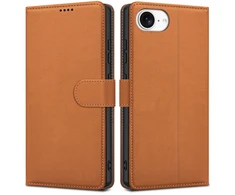 Dėklas Fancy Wallet Samsung A175 A17 4G/A176 A17 5G/A185 A18 4G/A186 A18 5G rudas
