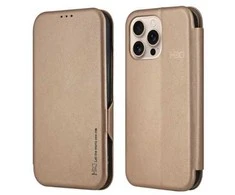 Dėklas HDD Classic Wallet Case Apple iPhone 12/12 Pro auksinis