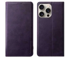 Dėklas HDD Magnetic Wallet Case Samsung S901 S22 5G violetinis
