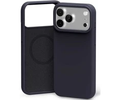 Dėklas Mercury Pure Magsafe Silicon Case Apple iPhone 17 Pro Max tamsiai mėlynas