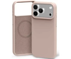 Dėklas Mercury Pure Magsafe Silicon Case Apple iPhone 17 Pro rožinio smėlio