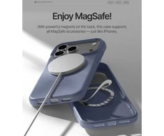 Dėklas Mercury Pure Magsafe Silicon Case Apple iPhone 17 Pro Max levandos pilka