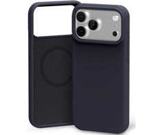 Dėklas Mercury Pure Magsafe Silicon Case Apple iPhone 17 Pro tamsiai mėlynas