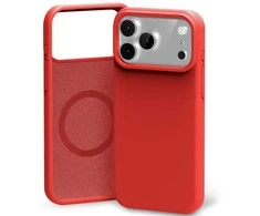 Dėklas Mercury Pure Magsafe Silicon Case Apple iPhone 17 Pro Max raudonas