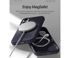 Dėklas Mercury Pure Magsafe Silicon Case Apple iPhone 17 tamsiai mėlynas