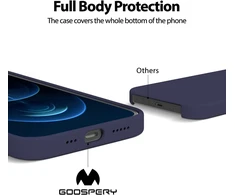 Dėklas Mercury Pure Magsafe Silicon Case Apple iPhone 16e/17e tamsiai mėlynas