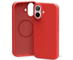 Dėklas Mercury Pure Magsafe Silicon Case Apple iPhone 17 raudonas