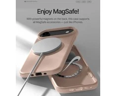 Dėklas Mercury Pure Magsafe Silicon Case Apple iPhone Air rožinio smėlio