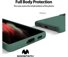 Dėklas Mercury Silikoninis dėklas Apple iPhone 16 tamsiai žalias