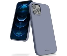 Dėklas Mercury Silikoninis dėklas Apple iPhone 16 Pro Max levandos pilka