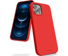 Dėklas Mercury Silikoninis dėklas Apple iPhone 16 Pro Max raudonas