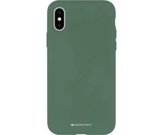 Dėklas Mercury Silikoninis dėklas Apple iPhone 14 tamsiai žalias
