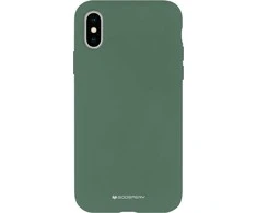 Dėklas Mercury Silikoninis dėklas Samsung A525 A52 4G/A526 A52 5G/A528 A52s 5G tamsiai žalias