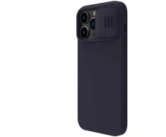 Dėklas Nillkin CamShield Silky Magnetic Silicone Apple iPhone 14 Plus tamsiai violetinis