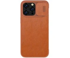 Dėklas Nillkin Qin Pro Leather Apple iPhone 14 Plus rudas