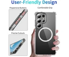 Dėklas Perfectionists Clear Mag Case Samsung S938 S25 Ultra skaidrus