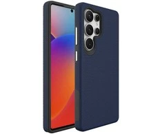 Dėklas Perfectionists Triangle Case Samsung S908 S22 Ultra 5G tamsiai mėlynas
