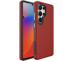 Dėklas Perfectionists Triangle Case Samsung S938 S25 Ultra raudonas
