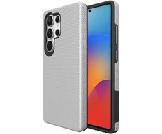 Dėklas Perfectionists Triangle Case Samsung S938 S25 Ultra sidabrinis