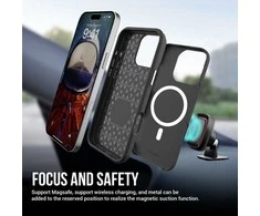 Dėklas Perfectionists Triangle Mag Case Apple iPhone 14 Pro Max juodas