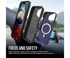 Dėklas Perfectionists Triangle Mag Case Apple iPhone 11 violetinis