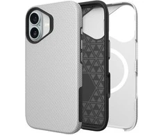 Dėklas Perfectionists Triangle Mag Case Apple iPhone 13/14 sidabrinis