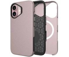 Dėklas Perfectionists Triangle Mag Case Apple iPhone 16 rožinio aukso