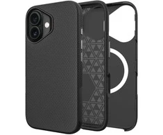 Dėklas Perfectionists Triangle Mag Case Apple iPhone 16 Plus juodas