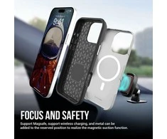 Dėklas Perfectionists Triangle Mag Case Apple iPhone 12/12 Pro sidabrinis