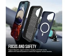 Dėklas Perfectionists Triangle Mag Case Apple iPhone 11 tamsiai mėlynas