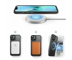 Dėklas Reach Matte MagSafe Apple iPhone 12 Pro Max juodas