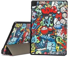 Dėklas Reach Smart Leather Samsung X200/X205 Tab A8 10.5 2021 graffiti