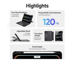 DUX DUCIS dėklas DK sulankstomas su belaide klaviatūra iPad Pro 11 (2024) juodas