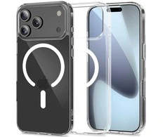 Dėklas „Tech-Protect Flexair Hybrid Magsafe iPhone 17 Pro Max“ skaidrus