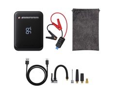 Išorinis akumuliatorius/starteris + kompresorius 2in1 Baseus Super Energy automobilinis Jump Starter, 8000mAh, 1000A USB - juodas