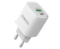 Oem Įkroviklis DUZZONA T2 30W 1xUSB, 1xType-C baltas