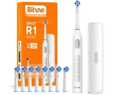 Elektrinis dantų šepetėlis Bitvae R1 baltas