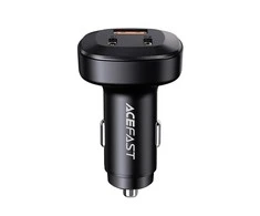 Automobilinis įkroviklis Acefast B3 66W 2xUSB-C+USB-A juodas