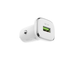 Automobilinis įkroviklis Borofone BZ12A Quick Charge 3.0 (3.0A) baltas